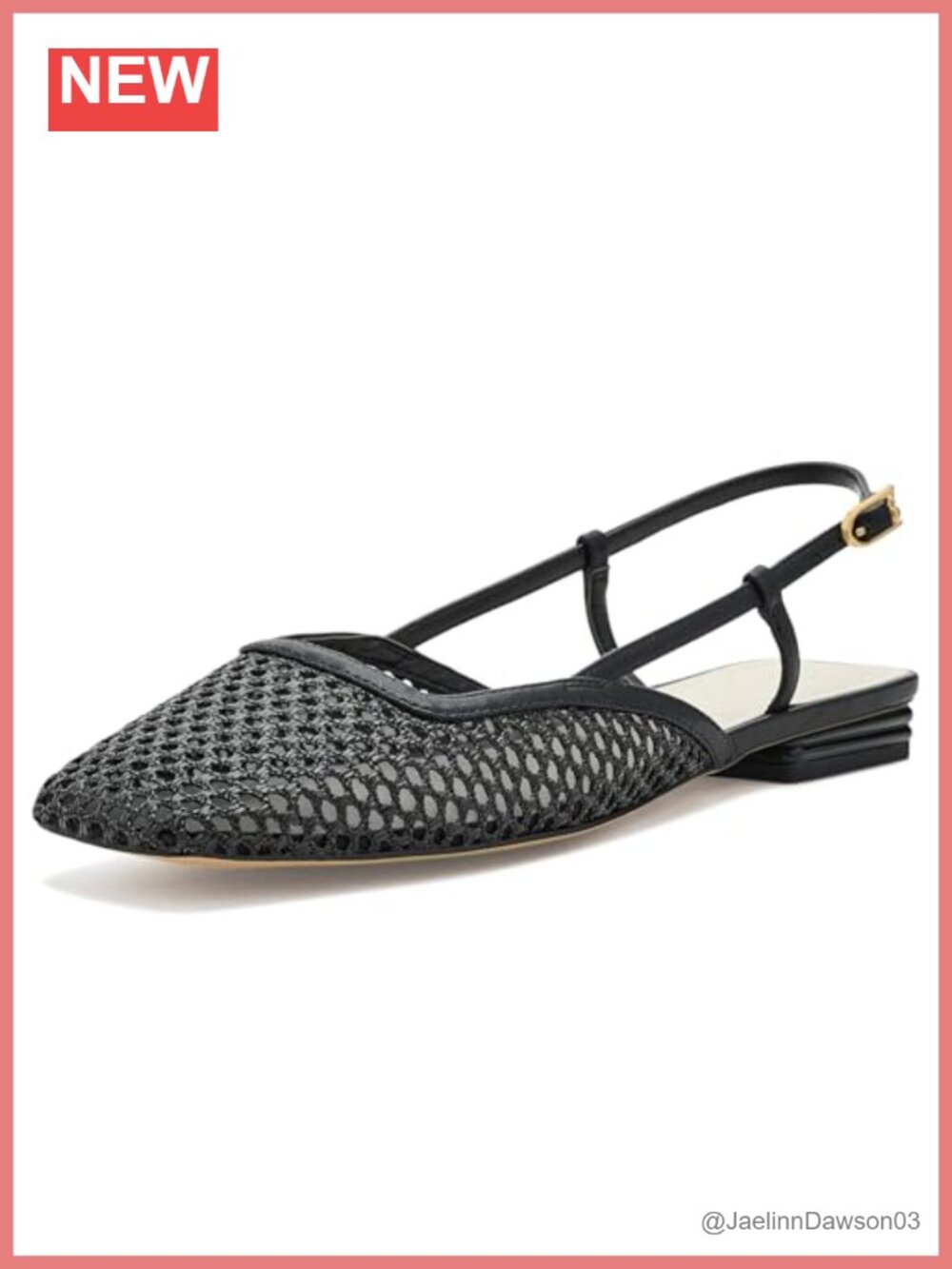 Slingback Flats Square Toe PU Leather Women's Comfort Shoes